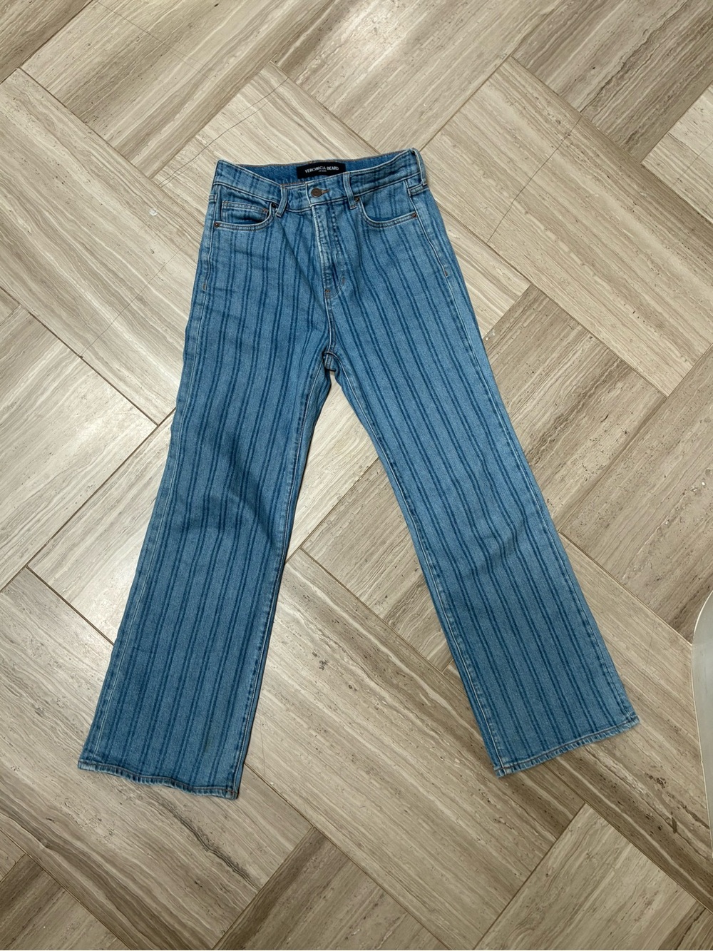 Veronica Beard “Crosbie” Wide Leg in “Loafer” Jeans, 28